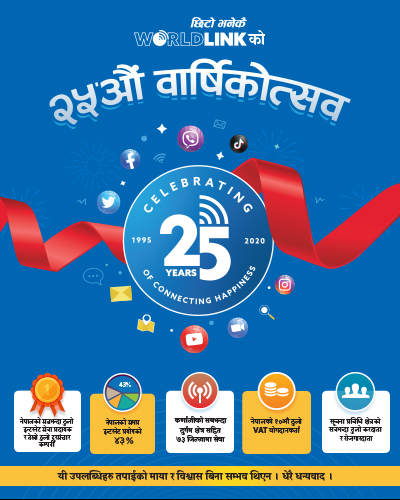 From dial-up to FTTH, WorldLink’s 25 glorious years