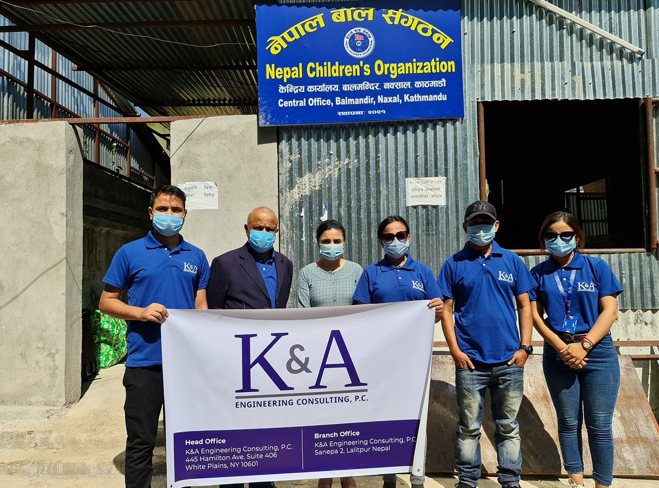 K&A Engineering Consultancy donates clothes and meals