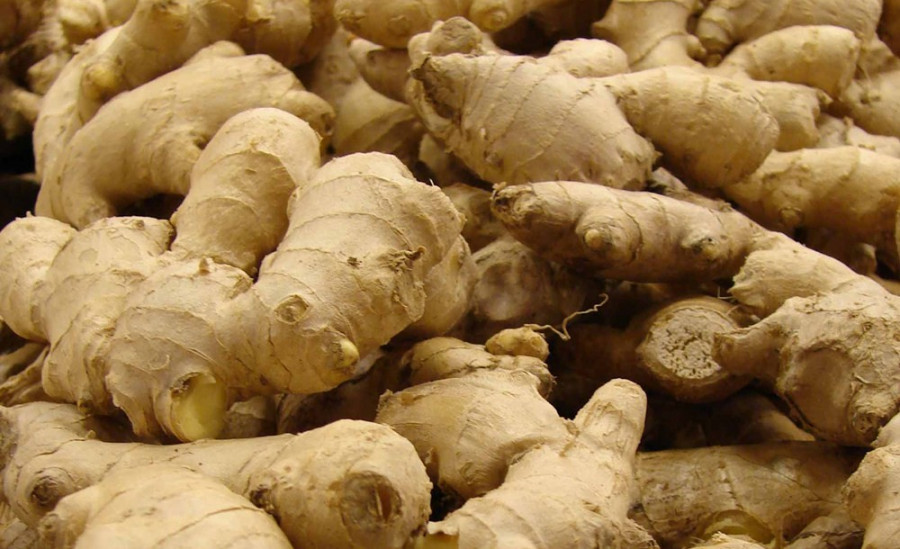 Ginger export up by 17 percent in first two months