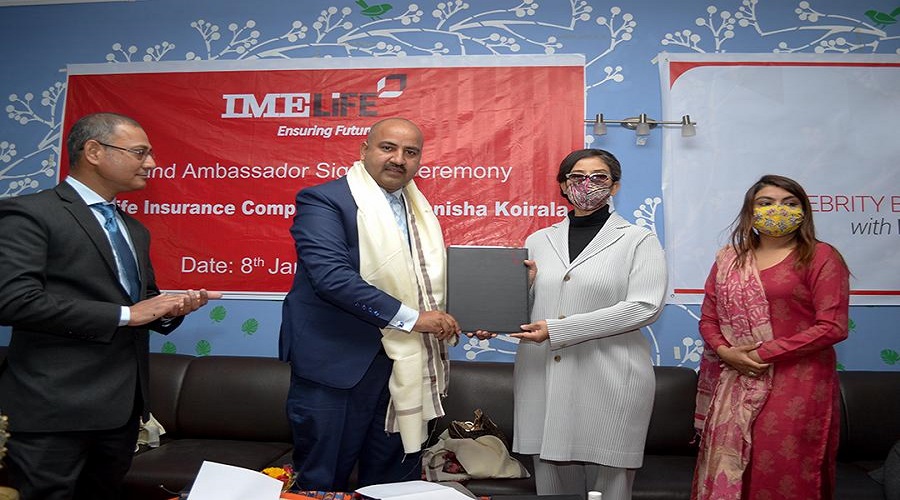IME Life Insurance appoints actress Manisha Koirala as its brand ambassador