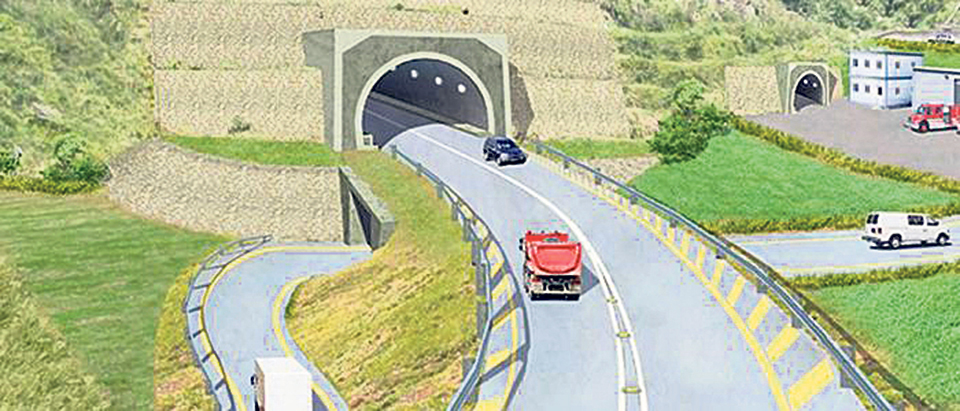 Nagdhunga Tunnel construction halted as locals stage protest seeking compensation