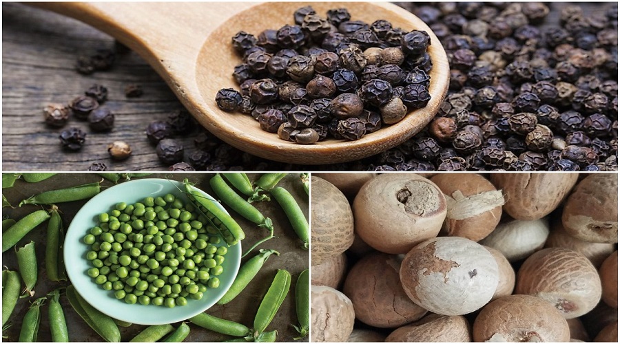 Import of peppercorns, peas, dates and betel nuts banned again
