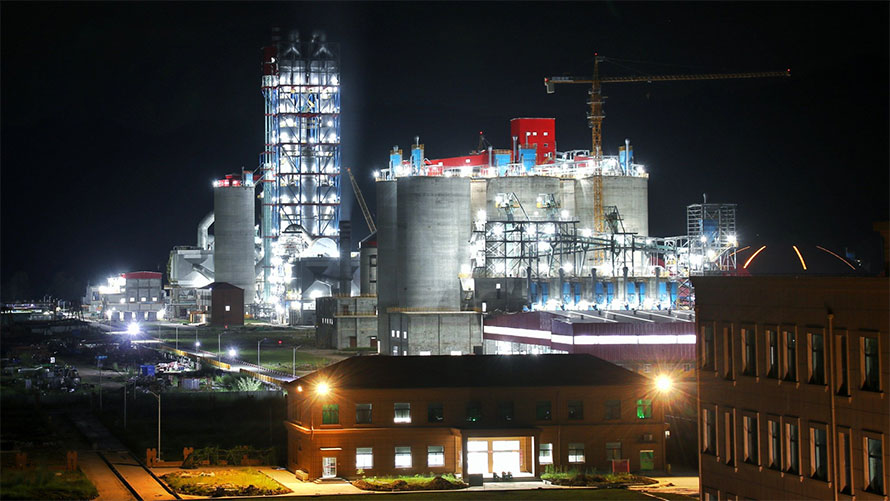 Three and a half years after the start of production, electricity has reached Hongshi Cement