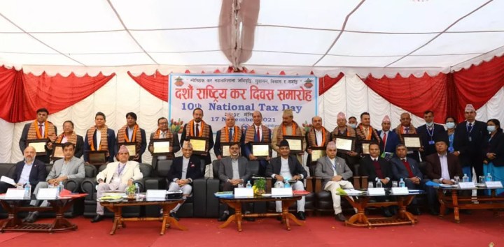 Nepal Telecom, Nabil Bank, Siddhartha Rana felicitated as highest taxpayers in 2020-21