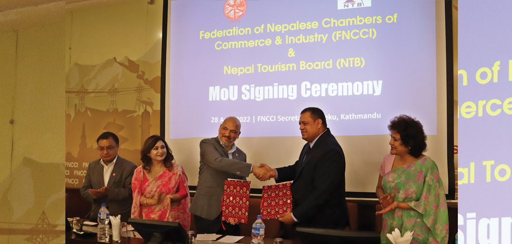 FNCCI, Nepal Tourism Board join hands for tourism promotion