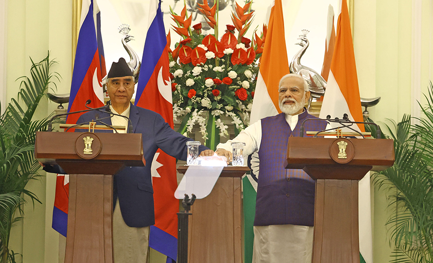 PM Deuba, Indian PM Modi jointly inaugurate Solu Corridor transmission line