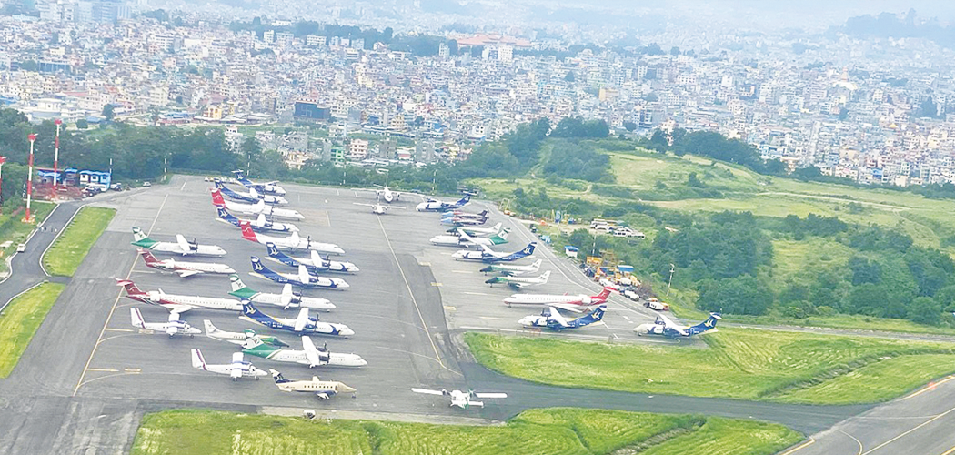 Airline firms start parking planes in airports outside Kathmandu