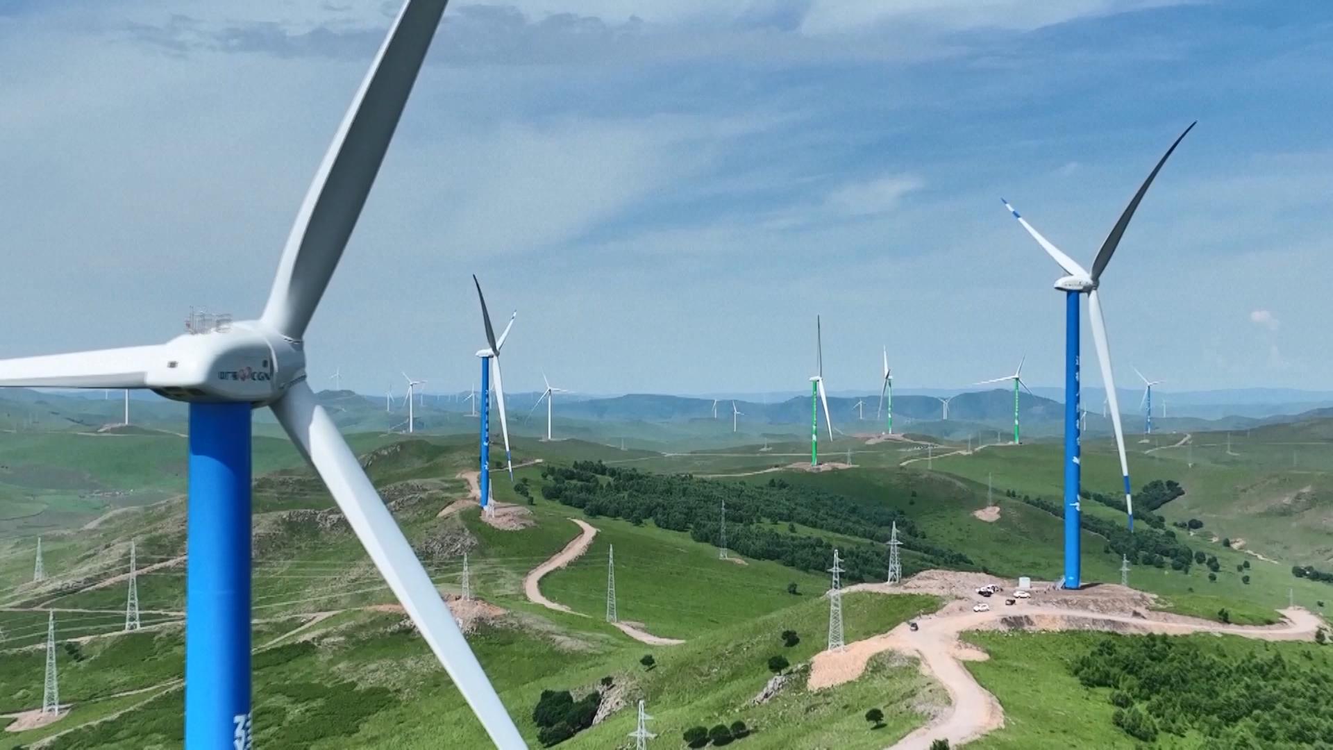 China’s first 1-mln-kilowatt-grade onshore wind power project put into operation
