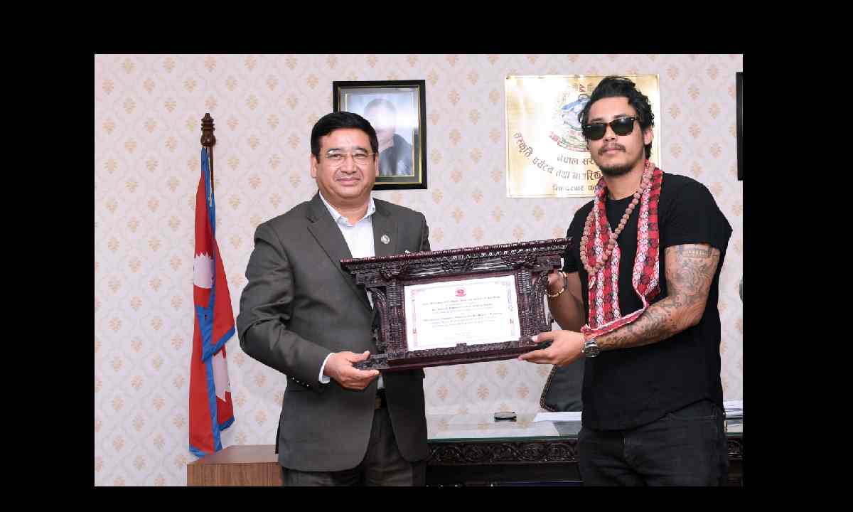 Singer Arthur Gunn appointed as goodwill ambassador for Nepali Tourism