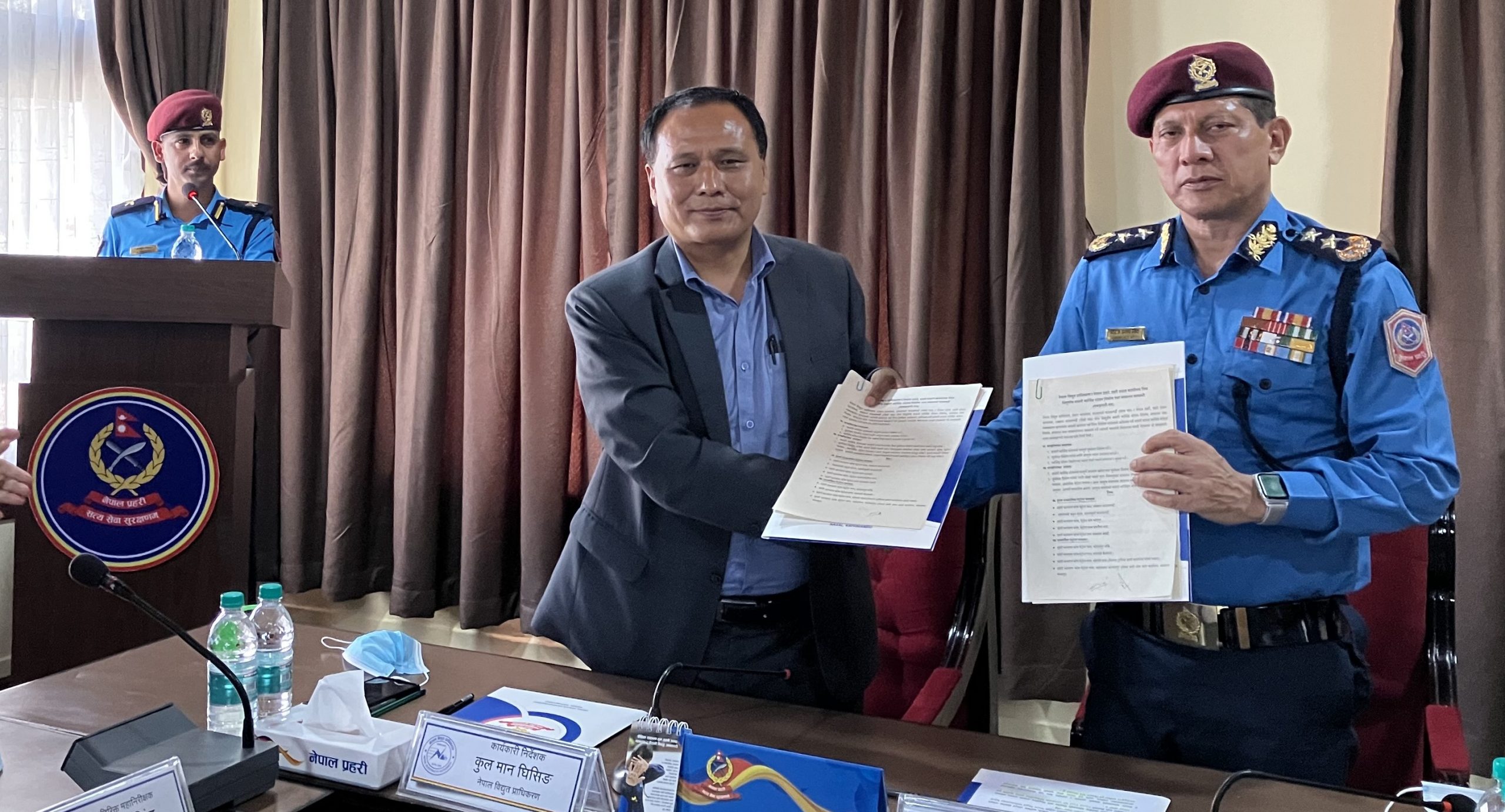 NEA, Nepal Police ink MoU to set up electric charging stations