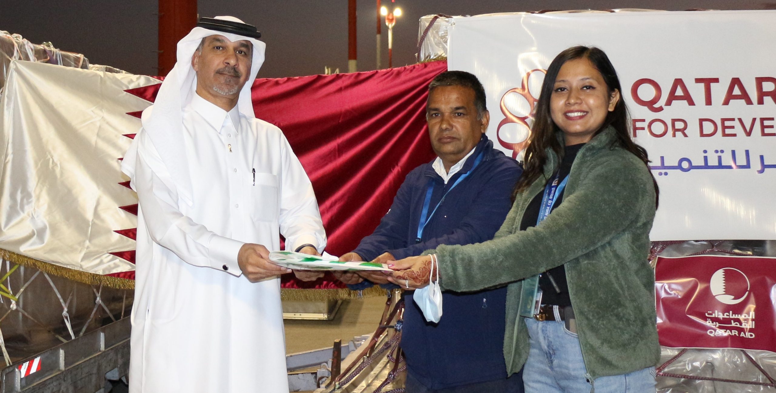 Nepal received 4 tons of medical aid from Qatar Fund for Development