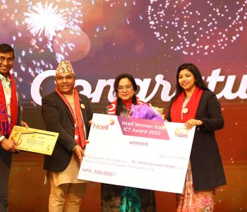 ‘Ncell Women Icon ICT Award 2022’ awarded to Sheela Kansakar Karkee
