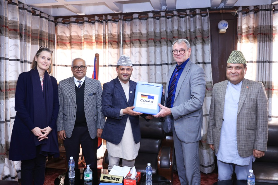 Germany supports Nepal with 1.5 million COVID vaccines through COVAX Facility