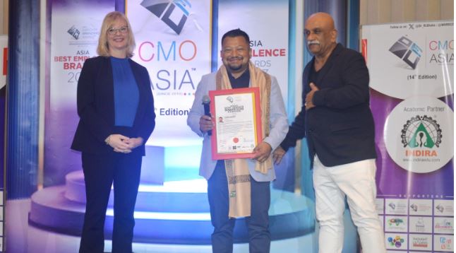 Ujaya Shakya honored as “Asia’s Most Admired Marketing Leader”at CMO Asia Awards
