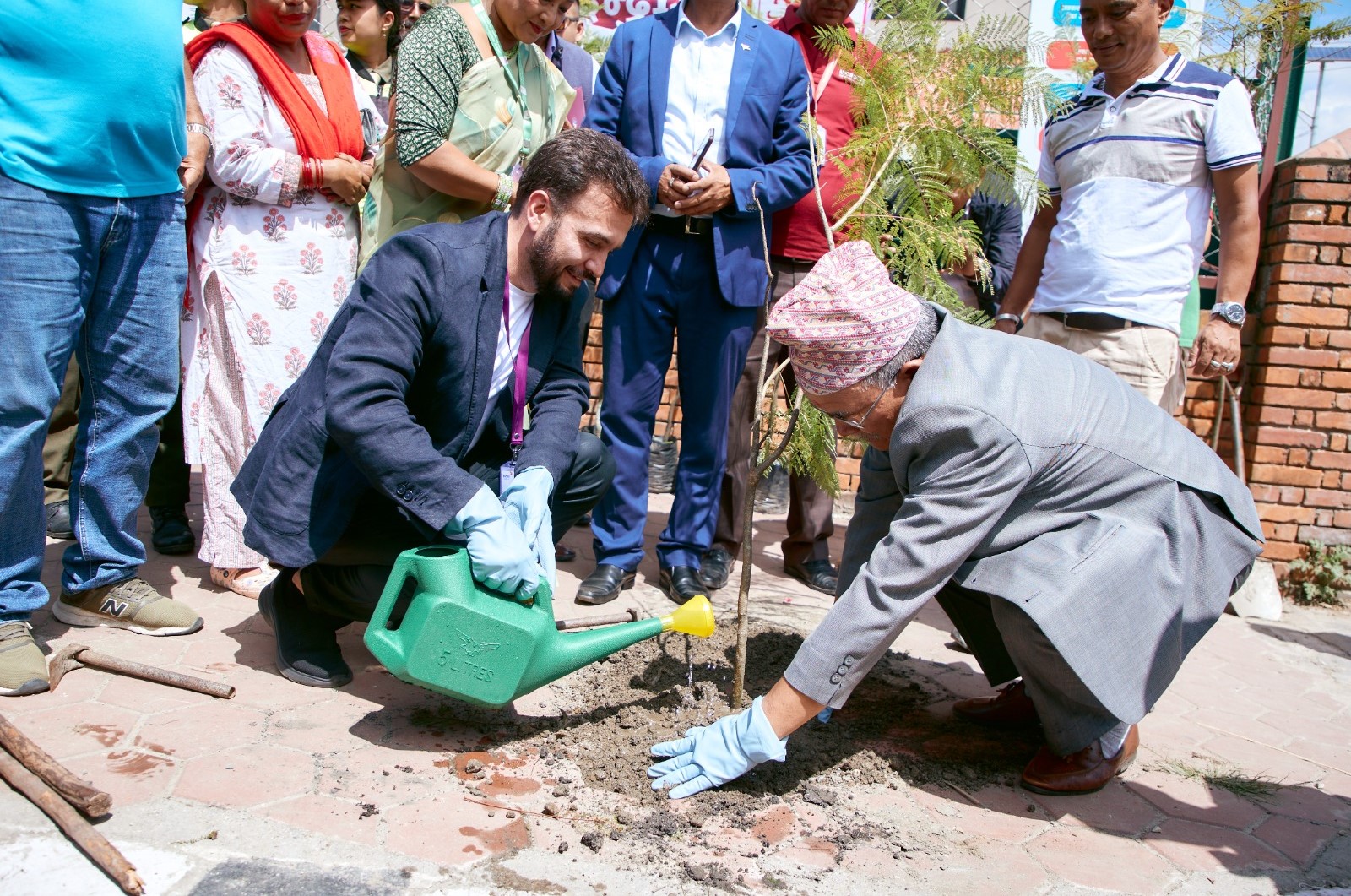 Ncell planted trees along Bagmati Corridor Road, marking 18thanniversary