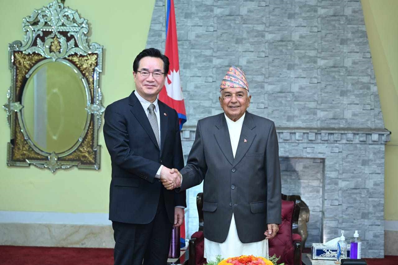 President Paudel expresses concern about opening Nepali Bank branch in Korea, Korea Responds Positively