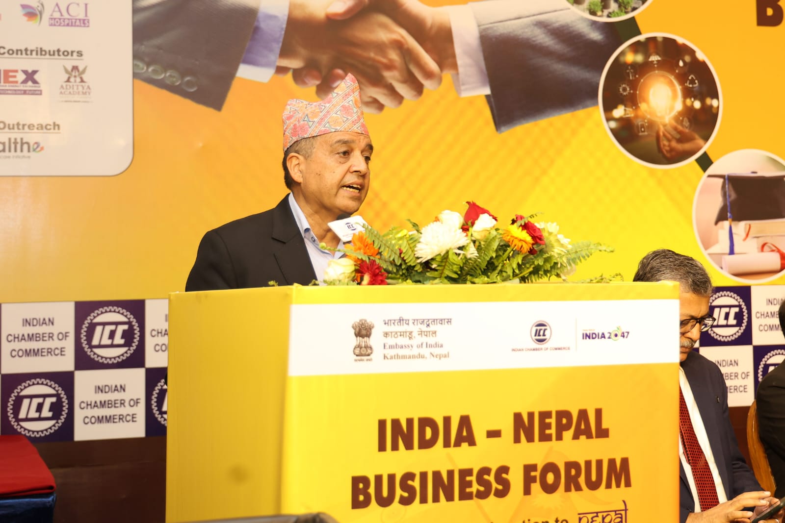 FNCCI President Dhakal urges indian investors to invest in Nepal’s booming hydel and tourism sectors
