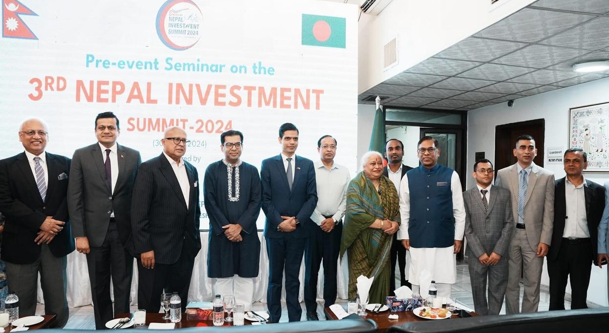 Nepal Embassy Dhaka organizes a pre-event seminar on Third Nepal Investment Summit 2024