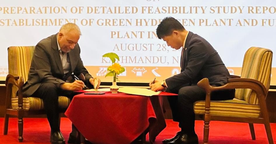 Nepal signs landmark deal with South Korean firm for first-ever FDI in green hydrogen