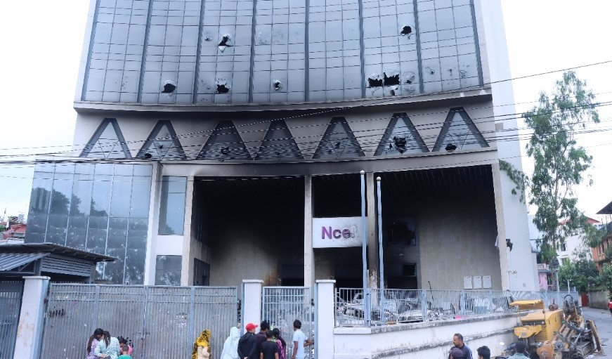 ‘Flames couldn’t silence the signal: Ncell here for Nepal, even in ruins’