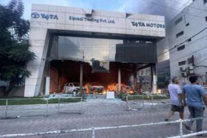 Chaos in the name of Gen-Z movement: Auto showrooms torched