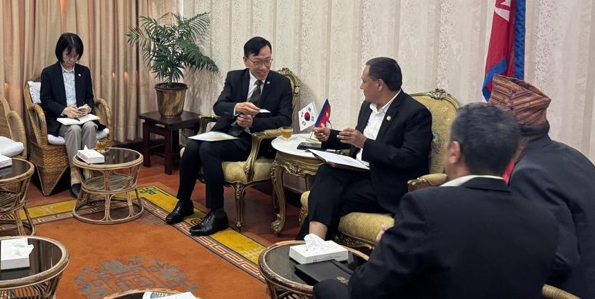 Minister Ghising, Korean Ambassador hold talks on energy, infrastructure and employment cooperation