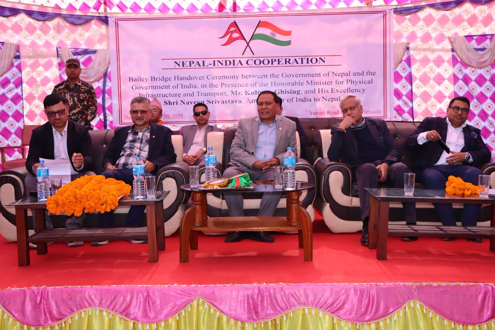 India provides Nepal with 10 additional bailey bridges to restore flood-damaged roads