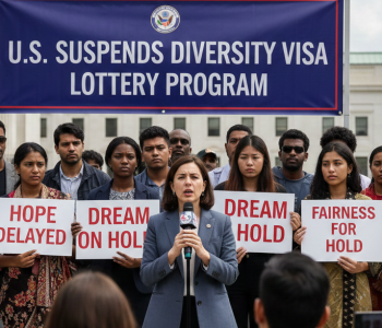 US suspends diversity visa lottery program