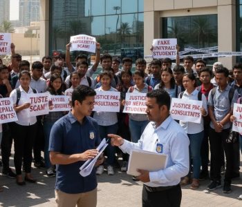 Fake university scam in Dubai: 65 Nepali students allegedly cheated by education consultancies, govt probe intensifies