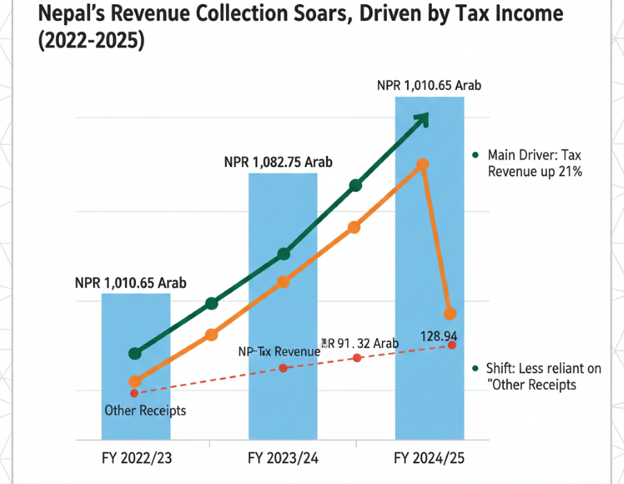 Nepal’s revenue collection shows steady growth amid economic shifts