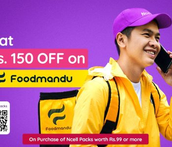 Ncell, Foodmandu bring Rs. 150 flat discount for customers