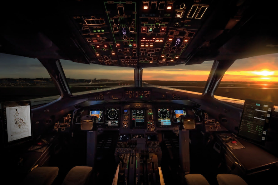Buddha Air ATR cockpit