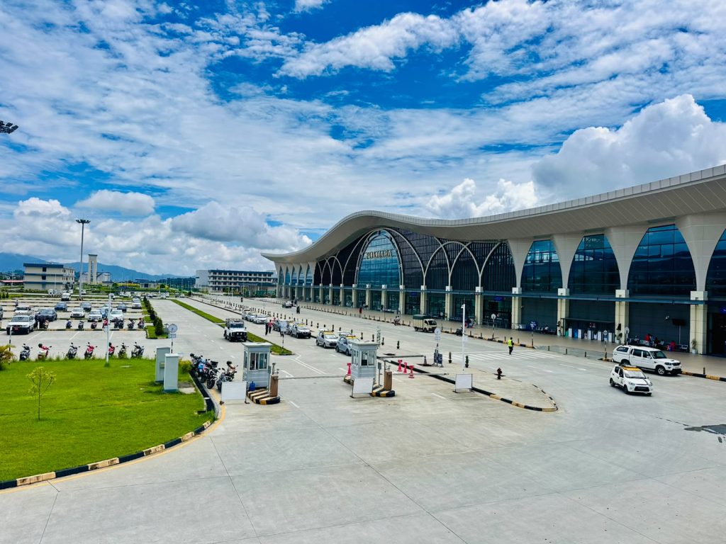 Pokhara airport front